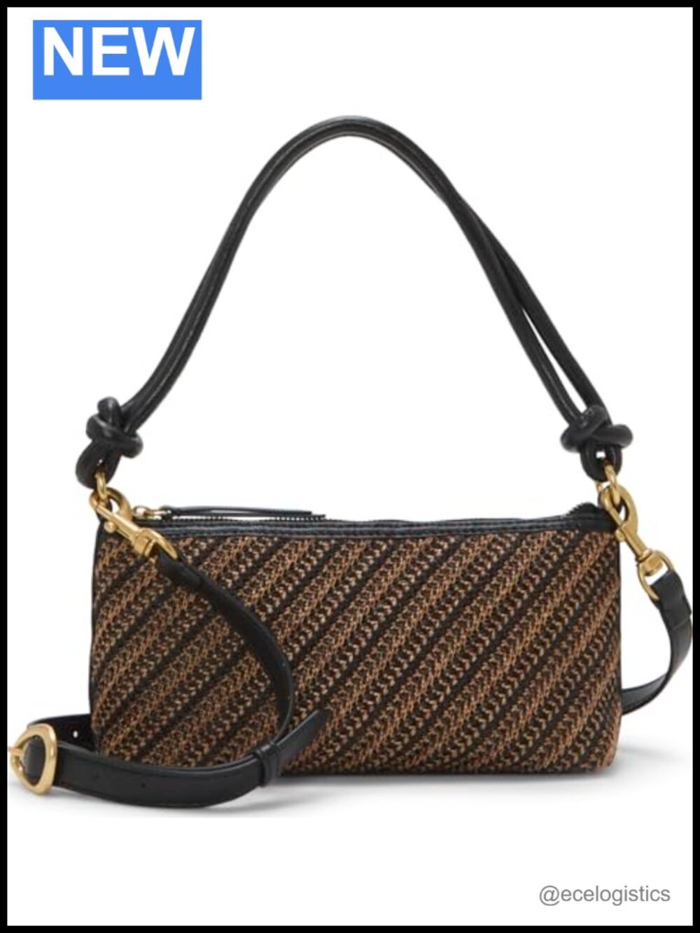 Vince Camuto Paula Straw Sling Crossbody Bag